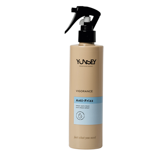 Yunsey-Vigorance-Anti-Frizz-Spray-300ml اسپری ضد وز مو اسپانیایی یانسی Yunsey Vigorance Anti-Frizz حاوی روغن آرگان 300 میل - Image 1