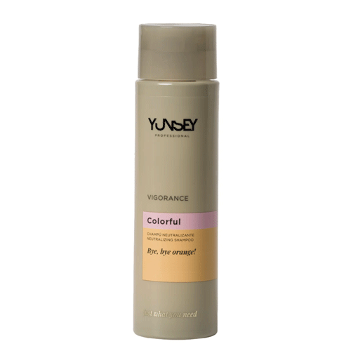 Yunsey-Vigorance-Colorful-Bye-Bye-Orange-Shampoo-300ml شامپو ضد توناژ نارنجی اسپانیایی یانسی ویگورانس YUNSEY Vigorance Colorful Bye Bye تعادل رنگ مو 300 میل - Image 1