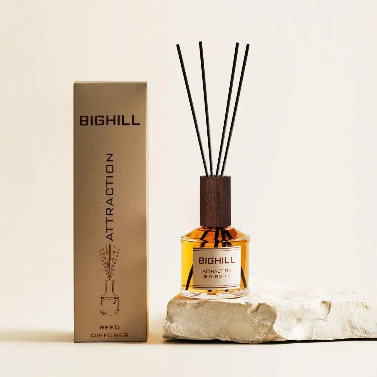 attraction-big-rd-19-0-9cd8 خوشبوکننده هوای بیگهیل BIGHILL ATTRACTION -RD-19 با رایحه خاک تازه و نسیم خنک طبیعت 120 میل - Image 1