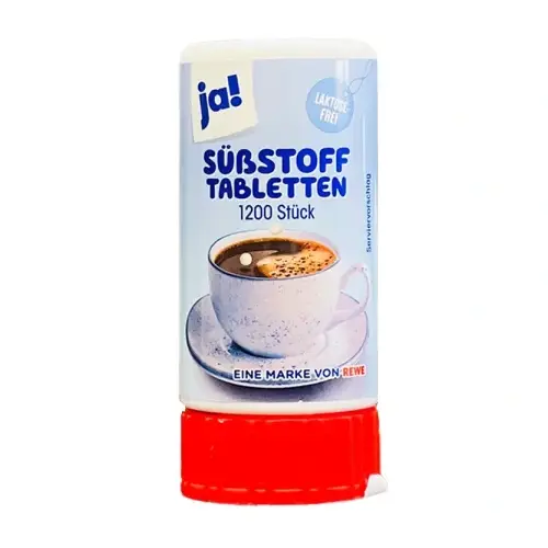 be7951-600x600 copy قرص شیرین کننده رژیمی آلمانی جی آی JA Süßstoff بدون لاکتوز بسته 1200 عددی - Image 1