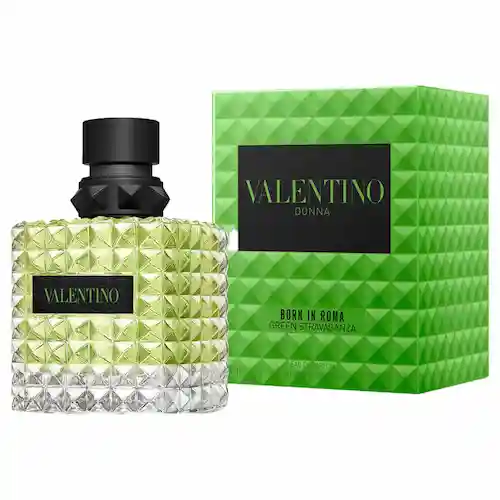 valentino-born-in-roma-green-stravaganza- ادکلن زنانه فرانسوی ولنتینو برن این روما گرین استراواگانزا Valentino Born In Roma Green Stravaganza با رایحه خنک و ملایم 100 میل - Image 1