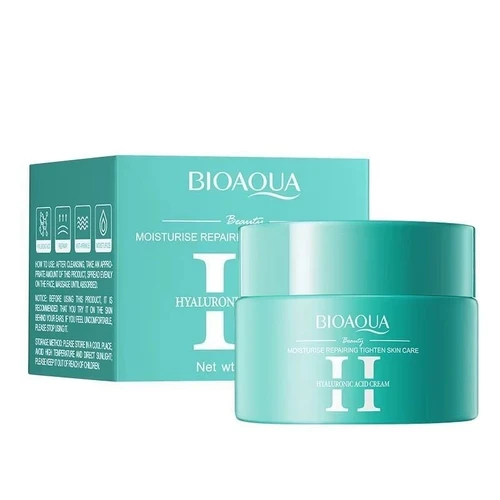 1752620619_32724 کرم مرطوب کننده صورت بیوآکوا BIOAQUA Acido Hialuronico ترمیم کننده 50 گرم - Image 1