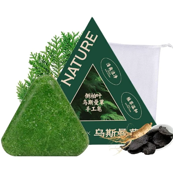 1771230691_9580991572 شامپو جامد مو ایساتیس نیچر Naturo Green Shampoo با عصاره های طبیعی کاکومن بیوتا و ایساتیس ایندیگوتیکا 120 گرم - Image 1