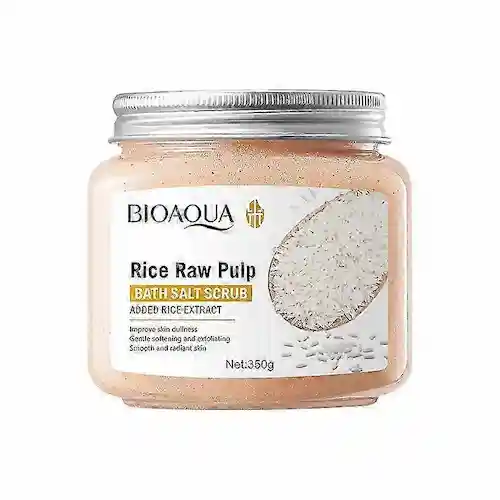 2242986875_max اسکراب نمک بدن بیوآکوا BIOAQUA Rice Raw Pulp Bath Salt Scrub حاوی عصاره برنج 350 گرم - Image 1