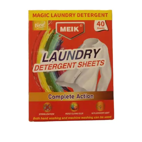 2402711 copy ورقههای شوینده لباس میک MEIK LAUNDRY محافظ رنگ بسته 40 عددی - Image 1