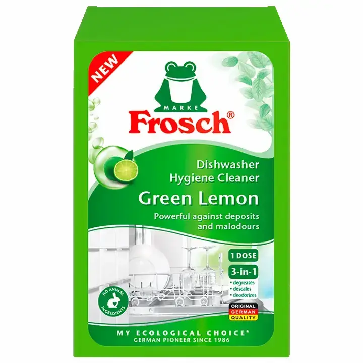 5LuTSbIP4bVAJqdiyk-5e1 پودر جرم گیر ماشین ظرفشویی آلمانی فروش Frosch قوی در برابر رسوب و بو با رایحه لیمو 125 گرم - Image 1