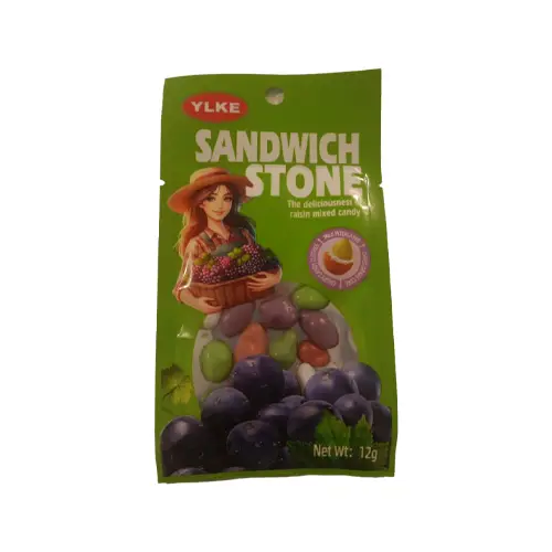 8980909000000 آبنبات سنگی یلکه YLKE SANDWICH STONE با طعم کشمش 12 گرم - Image 1
