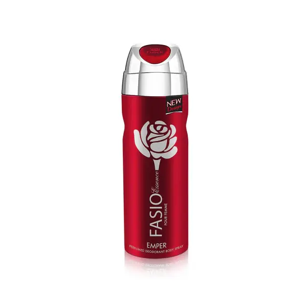 Fasio-Essence-1_600x اسپری بدن زنانه امپر فاسیو Emper Fasio با رایحه میوه ای و گلی 200 میل - Image 1