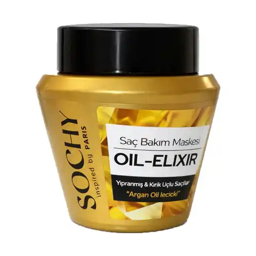 Untitled-11-ezgif.com-optiwebp ماسک مو سوچی SOCHY Saç Bakım Maskesi OIL-ELIXIR مناسب موهای خشک و شکننده 300 میل - Image 1
