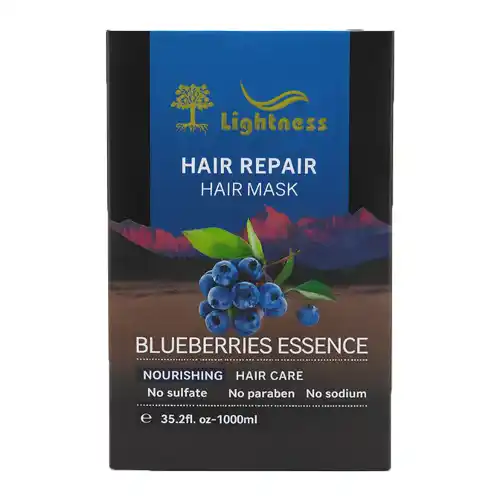 Untitled-12 ماسک موی ترمیم کننده لایتنس Lightness HAIR REPAIR HAIR MASK با عصاره بلوبری 1000 میل - Image 1