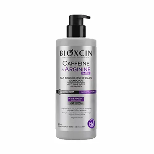 Untitled-5 شامپو ضدریزش بیوکسین Bioxcin CAFFEINE ARGININE حاوی کافئین و آرژنین 500 میل - Image 1