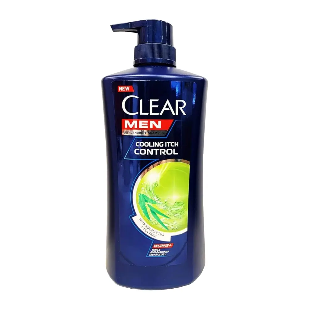 clear-men-anti-dandruff-cooling-itch-control-hair-shampoo-630ml-f شامپو مردانه ضد شوره کلیر Clear Men Cooling Itch Control با عصاره نعنا 650 میل - Image 1