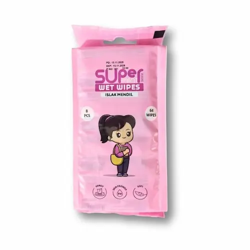 roz-600x600 دستمال مرطوب جیبی دویفرش سوپر Doyfresh Super سری صورتی بسته 8 عددی - Image 1