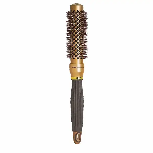 roz-hair-brush-refractory-ceramic-gold-25 copy برس پیچ طلایی رز Rose سایز 25 - Image 1