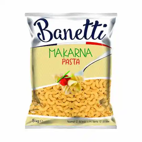 webp ماکارونی خمیده بانتی Banetti MAKARNA PASTA از نوع پاستا 500 گرم - Image 1
