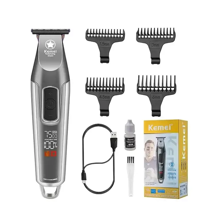 ماشین-اصلاح-خط-زن-کیمی-Kemei-km-1919-2 ماشین اصلاح خط زن و صفر زن کیمی Kemei KM-1919 - Image 1