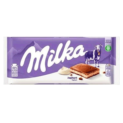 Untitled-2 تبلت سوئیسی میلکا Milka yoghurt با روکش شکلات و طعم ماست 100 گرم - Image 1