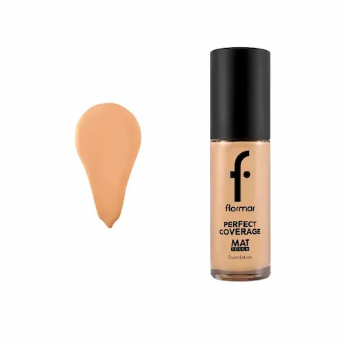 0034187_- کرم پودر شیشه ای مات تاچ فلورمار Flormar MAT TOUCH FOUNDATION شماره 303 - Image 1