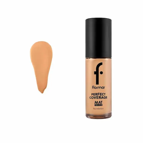 0034188_- کرم پودر شیشه ای مات تاچ فلورمار Flormar MAT TOUCH FOUNDATION شماره 304 - Image 1