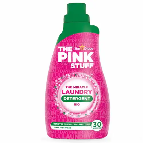 Pink-Laundry-Detergent-Model-The-Miracle-Laundry-Detergent مایع لباسشویی پینک The Pink Stuff مناسب لباسهای رنگی و روشن 960 میل - Image 1