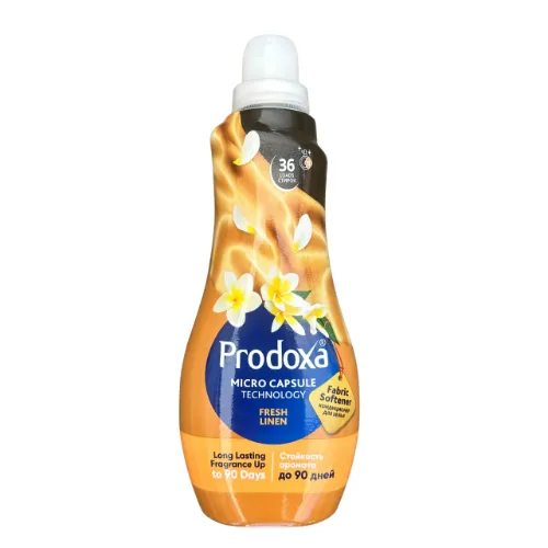 Prodoxa-Fresh-Linen-Plyn-do-plukania-36-pran نرم کننده لباس پرودوکسا Prodoxa رایحه بهارنارنج 900 میل - Image 1