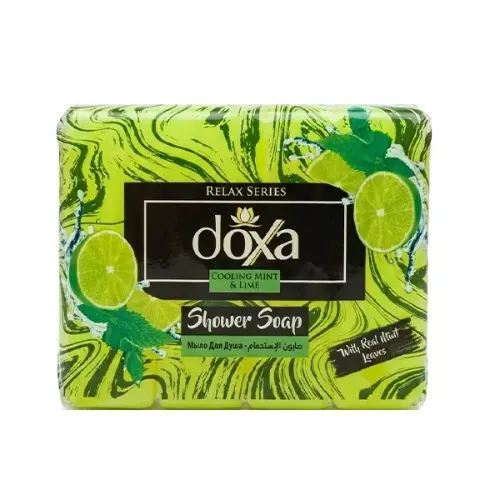 a19a726b-35fe-43d7-96de-3b2f1e72fed3 صابون حمام دوکسا DOXA با رایحه لیمو 125 گرم - Image 1