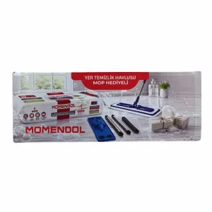 ست طی دسته‌دار و دستمال مرطوب مومندول MOMENDOL با رایحه صابون سفید