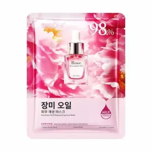 ماسک ورقه‌ای صورت سادور SADOER REAL ROSE با عصاره گل رز 25 گرم