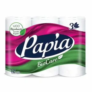 دستمال توالت 3 لایه پاپیا Papia بسته 16 عددی