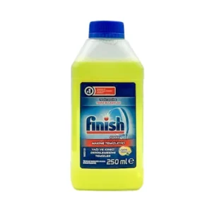مایع جرم‌گیر ماشین ظرفشویی فینیش finish با رایحه لیمو 250 میل