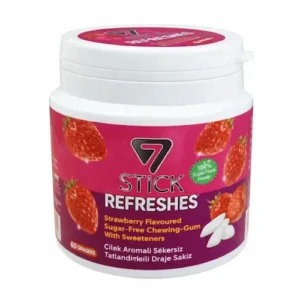 آدامس بدون شکر استیک STICK REFRESHES با طعم توت‌فرنگی 60 عددی