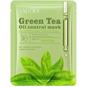 ماسک ورقه ای چای سبز سادور SADOER کنترل کننده چربی 25 گرم