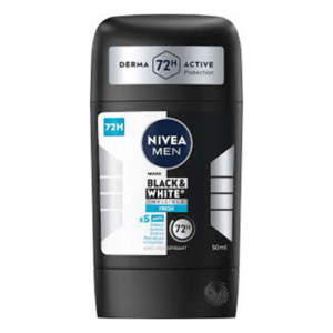 استیک ضد تعریق 72 ساعته نیوآ NIVEA BLACK & WHITE INVISIBLE Fresh حجم 50 میل