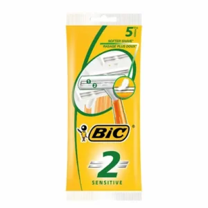 خودتراش 2 تیغه بیک BIC SENSITIVE مناسب پوست حساس - بسته 5 عددی
