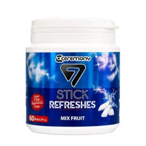 آدامس بدون شکر استیک STICK REFRESHES با طعم میکس میوه‌ها 60 عددی
