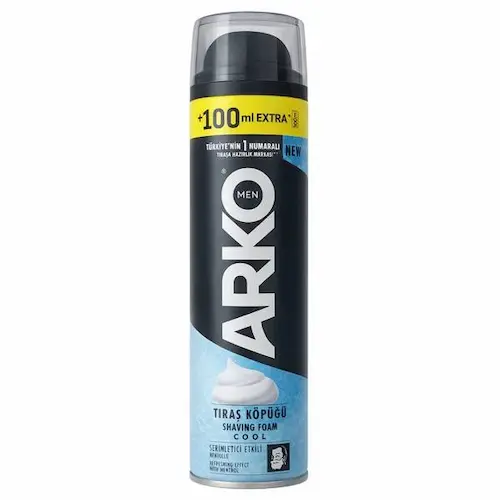 ef5bd06a19a718bd9f327f65082b529a976eca15_1776604893 فوم اصلاح آرکو ARKO COOL اثر خنک کننده و ضد تحریک پوست 300 میل - Image 1