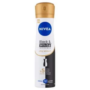 اسپری ضد تعریق زنانه نیوآ NIVEA Black White Silky Smooth ماندگاری 72 ساعته 150 میل