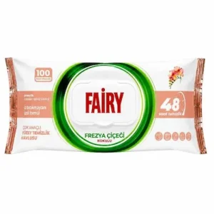 دستمال مرطوب فیری FAIRY Frezya Çiçegi چندمنظوره - بسته 100 عددی