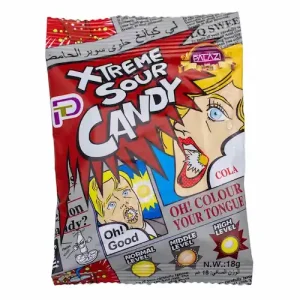 آبنبات ترش پالازی PALAZI Xtreme Sour Candy با طعم نوشابه 18 گرم