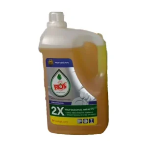 مایع ظرفشویی رز Ros رایحه زرد 5 لیتری
