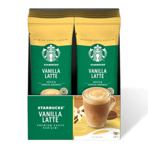 قهوه فوری استارباکس STARBUCKS VANILLA LATTE وانیل لاته 10 عددی