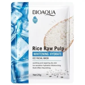 ماسک صورت ورقه ای بیوآکوا BIOAQUA Rice Raw با عصاره برنج 25 گرم