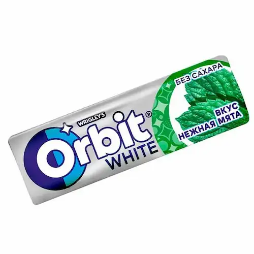 webp آدامس بدون قند اوربیت Orbit White با طعم نعناع ملایم - Image 1