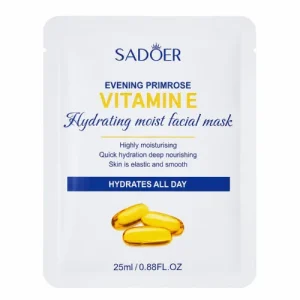 ماسک ورقه‌ای سادور SADOER Vitamin E مرطوب کننده 25 گرم