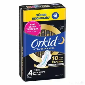 نوار بهداشتی ارکید ORKID Ultra Gece Extra سایز 4 بسته 16 عددی