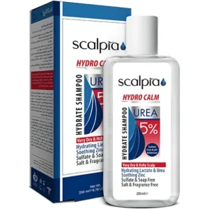شامپو 5 درصد اوره تقویت کننده اسکالپیا Scalpia پوست سر خشک 200 میل