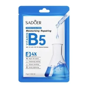 ماسک ورقه‌ای سادور SADOER Vitamin B5 ترمیم کننده 25 گرم