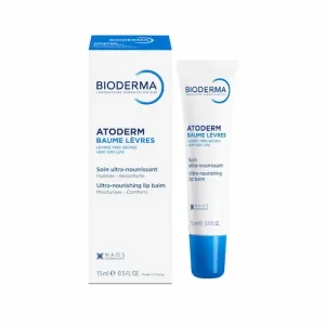 بالم لب بایودرما BIODERMA مرطوب‌کننده و مغذی برای لب‌های خشک و ترک‌خورده 15 میل
