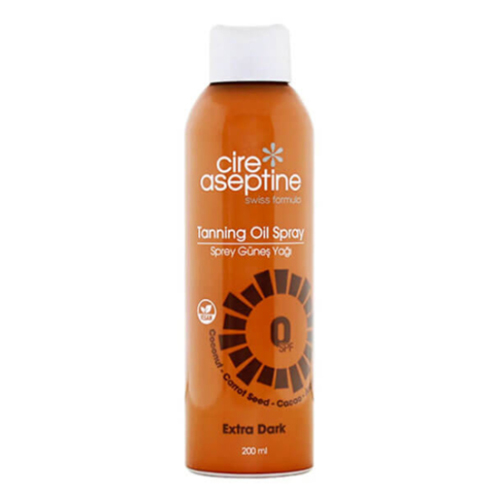 اسپری روغن ضد آفتاب سییر آسپتین Cire Aseptine Extra Dark برنزه‌کننده 200 میل
