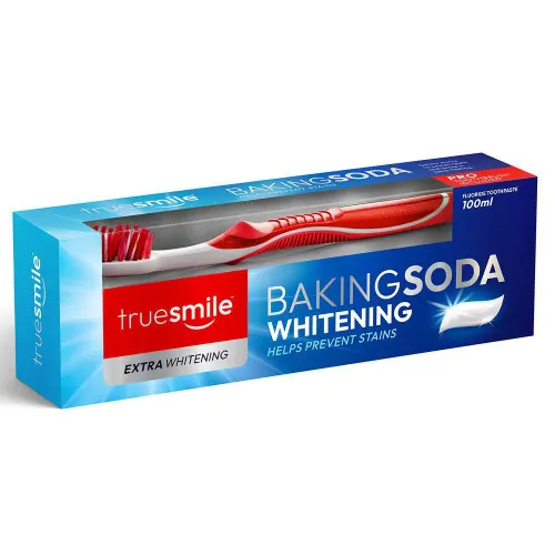 truesmile-toothpaste-100-ml-baking مسواک و خمیر دندان ترو اسمایل Truesmile BakingSoda حاوی جوش شیرین 100 میل - Image 1